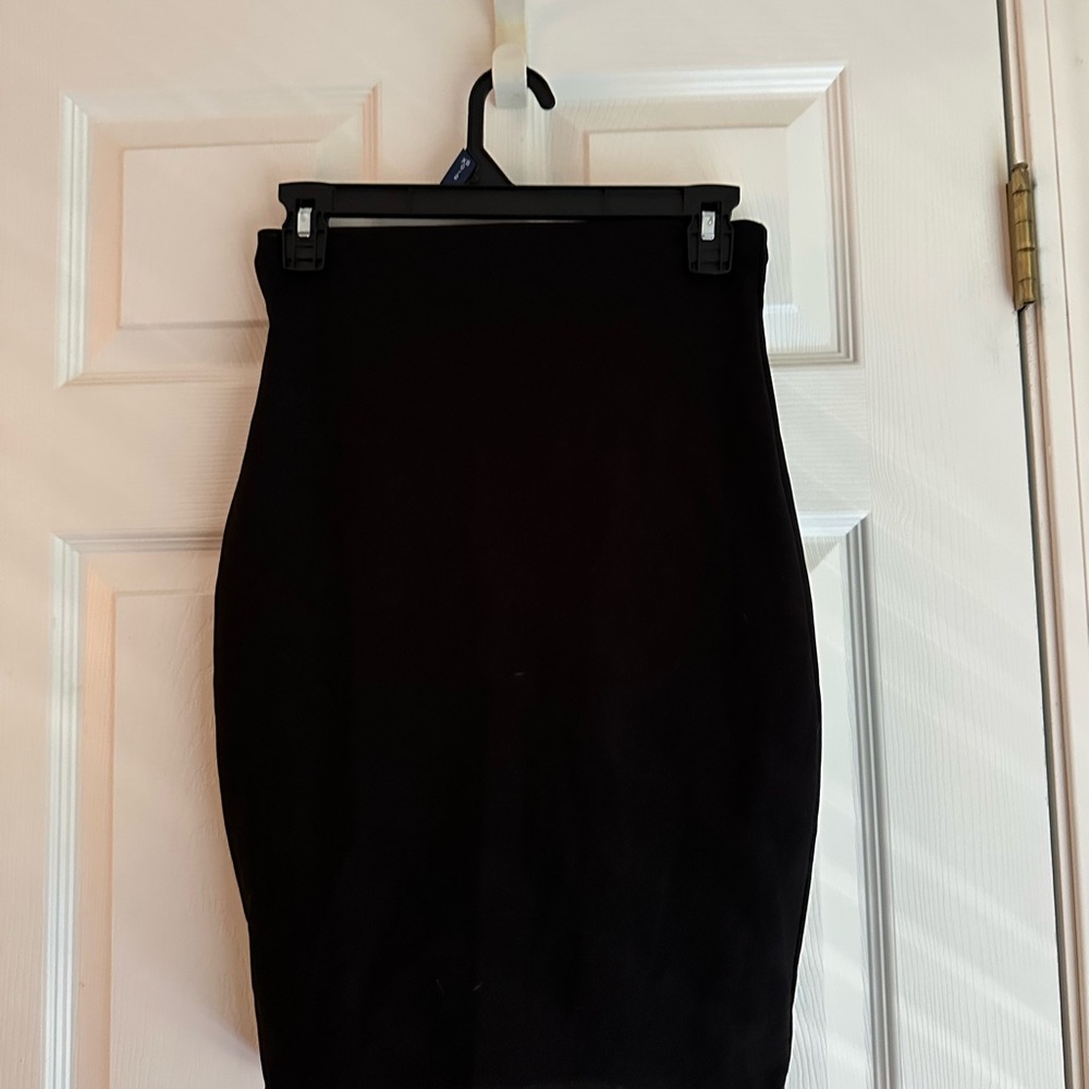 SHEIN Black Knee-Length Pencil Skirt for Work